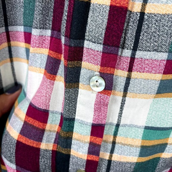 Entro Maroon Mother of Pearls Button Down Short M - Picture 4 of 9